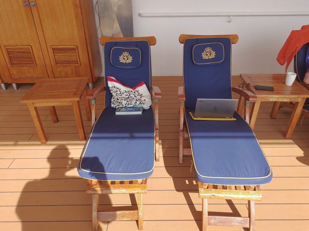 Steamer Chairs on the Promenade Deck