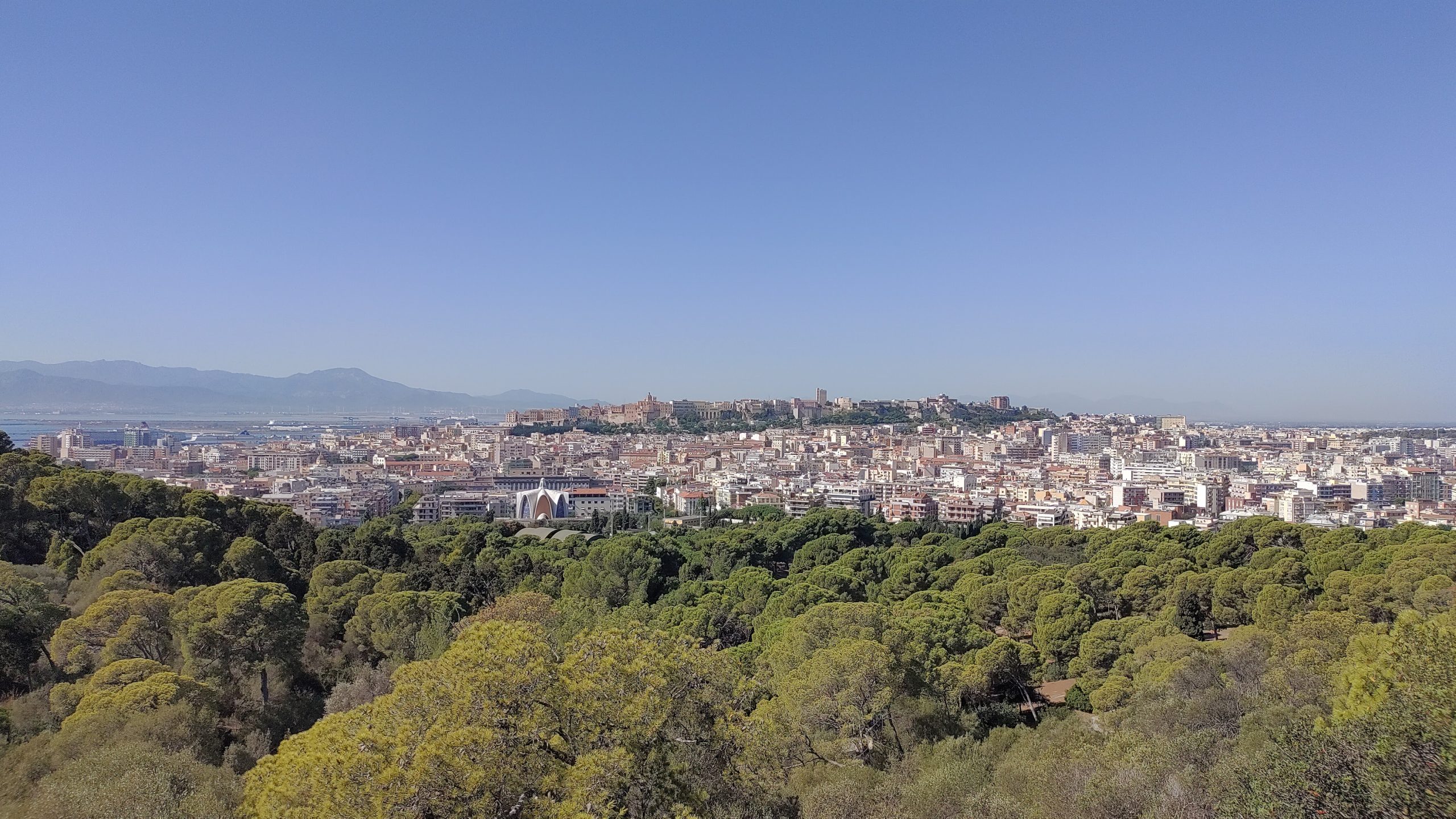 Views over Cagliari from Monte Carlo Urpinu