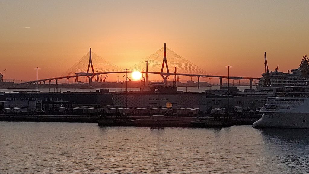 Sunrise in Cadiz from Queen Anne