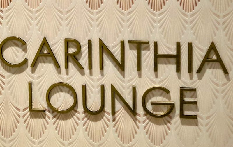 The Carinthia Lounge Signage