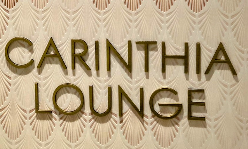 The Carinthia Lounge Signage