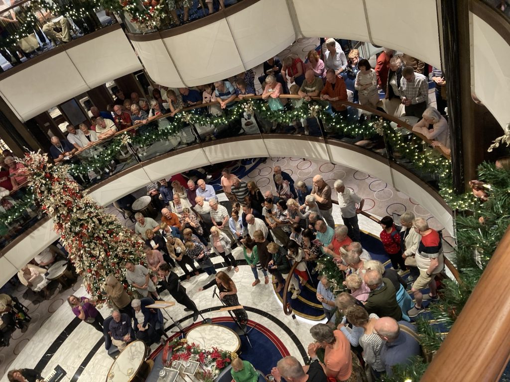 The Guest Choir perform in the Atrium