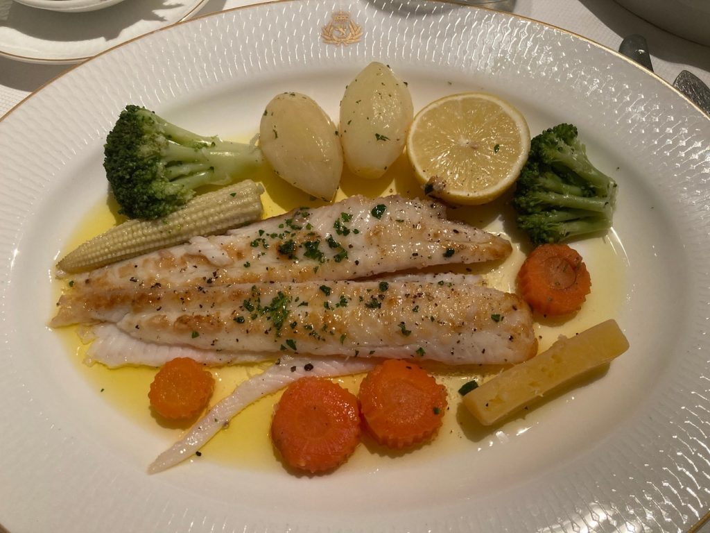 Dover Sole plus veggies